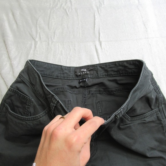 SITKA Pants Mens 31x31 Black Zip Fly Straight Casual Three Season Hiking Travel - Picture 9 of 15